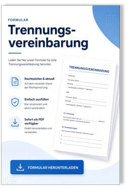 Formular für eine Trennungsvereinbarung