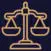 Justiz Symbol Waage für Recht und Gesetz