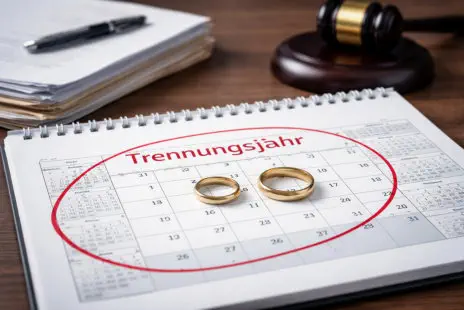 Trennungsjahr bei Scheidung – Kalender und getrennte Eheringe