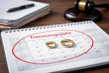 Trennungsjahr bei Scheidung – Kalender und getrennte Eheringe