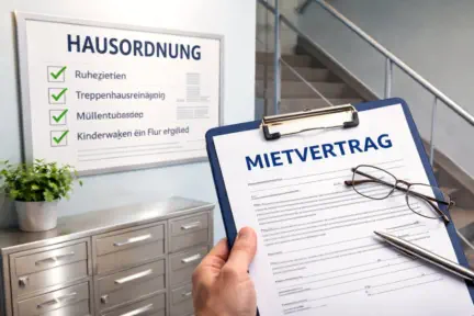 Mietcertrag Mit Hausordnung