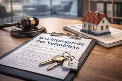 Rechtliche Dokumente und Schlüssel auf Schreibtisch