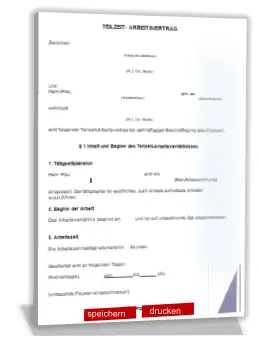 Arbeitsvertrag 556 Euro Job