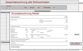 Gesamt- und Einzelabrechungen werden erstellt