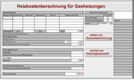 Gastwerte werden eingetragen