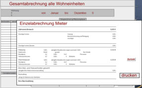 Gesamt- und Einzelabrechungen werden erstellt